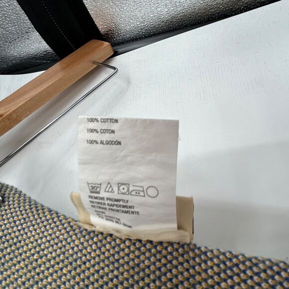 Crate Kids Crate & Barrel Jane Goodall 30 x 40 Baby Blanket Green Blue Geometric - Picture 4 of 4